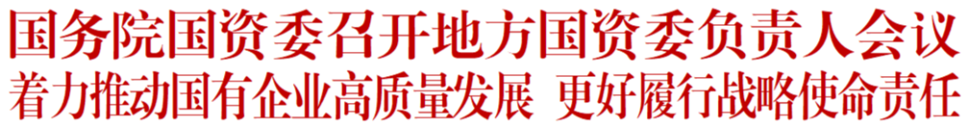 国务院国资委召开地方国资委负责人会议